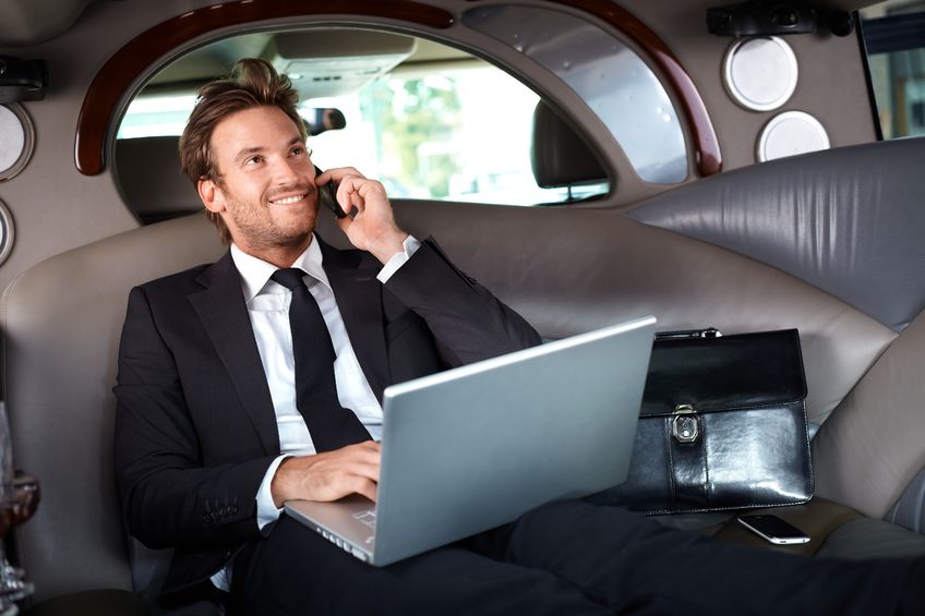 Business travel stock image